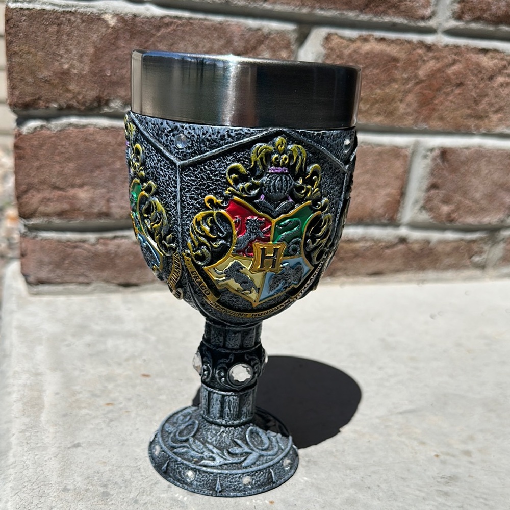 Harry Potter goblet chalice stainless steel HOGWARTS